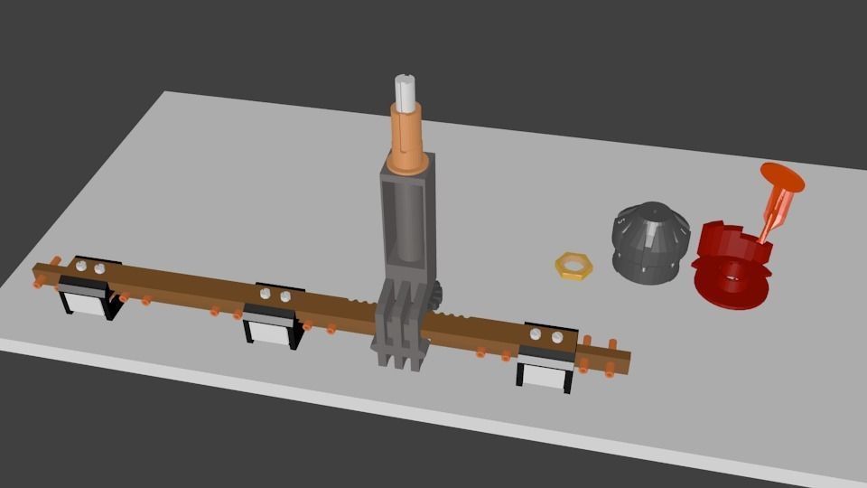 Tap Changer Assembly 30AMP Low-poly 3D model_21