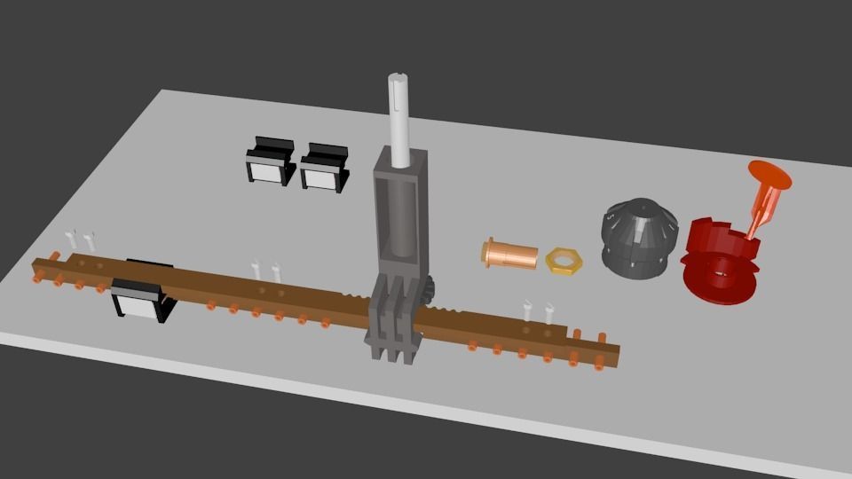 Tap Changer Assembly 30AMP Low-poly 3D model_17