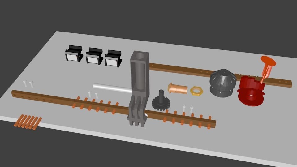 Tap Changer Assembly 30AMP Low-poly 3D model_12