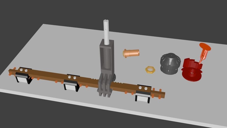 Tap Changer Assembly 30AMP Low-poly 3D model_20