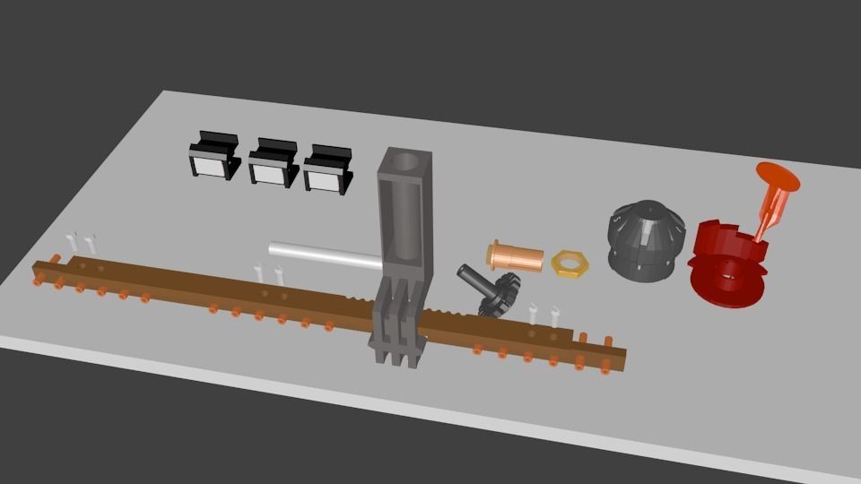 Tap Changer Assembly 30AMP Low-poly 3D model_14