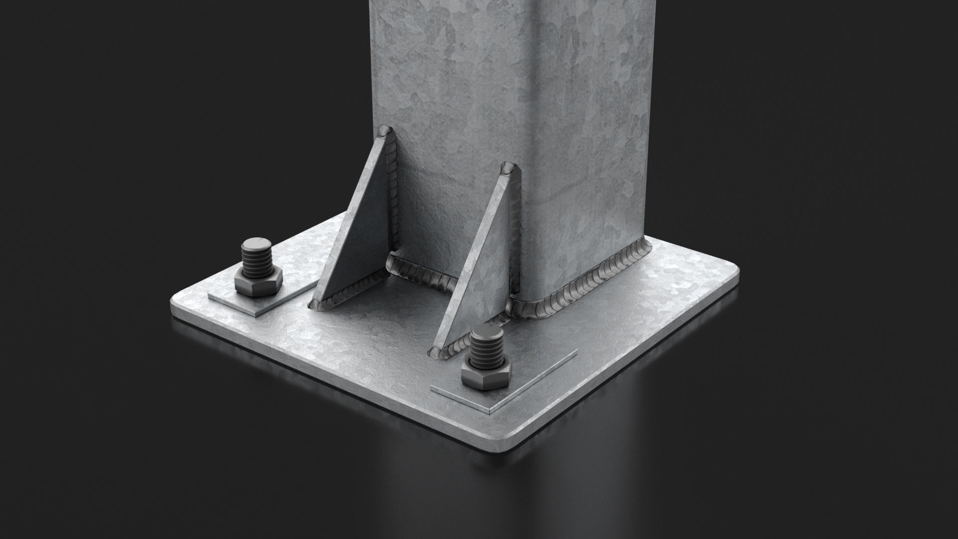 Road Barrier Modular Detailed collection  3D model_9