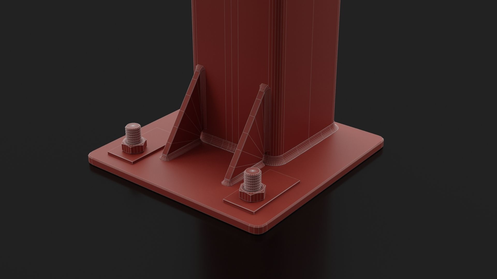 Road Barrier Modular Detailed collection  3D model_12