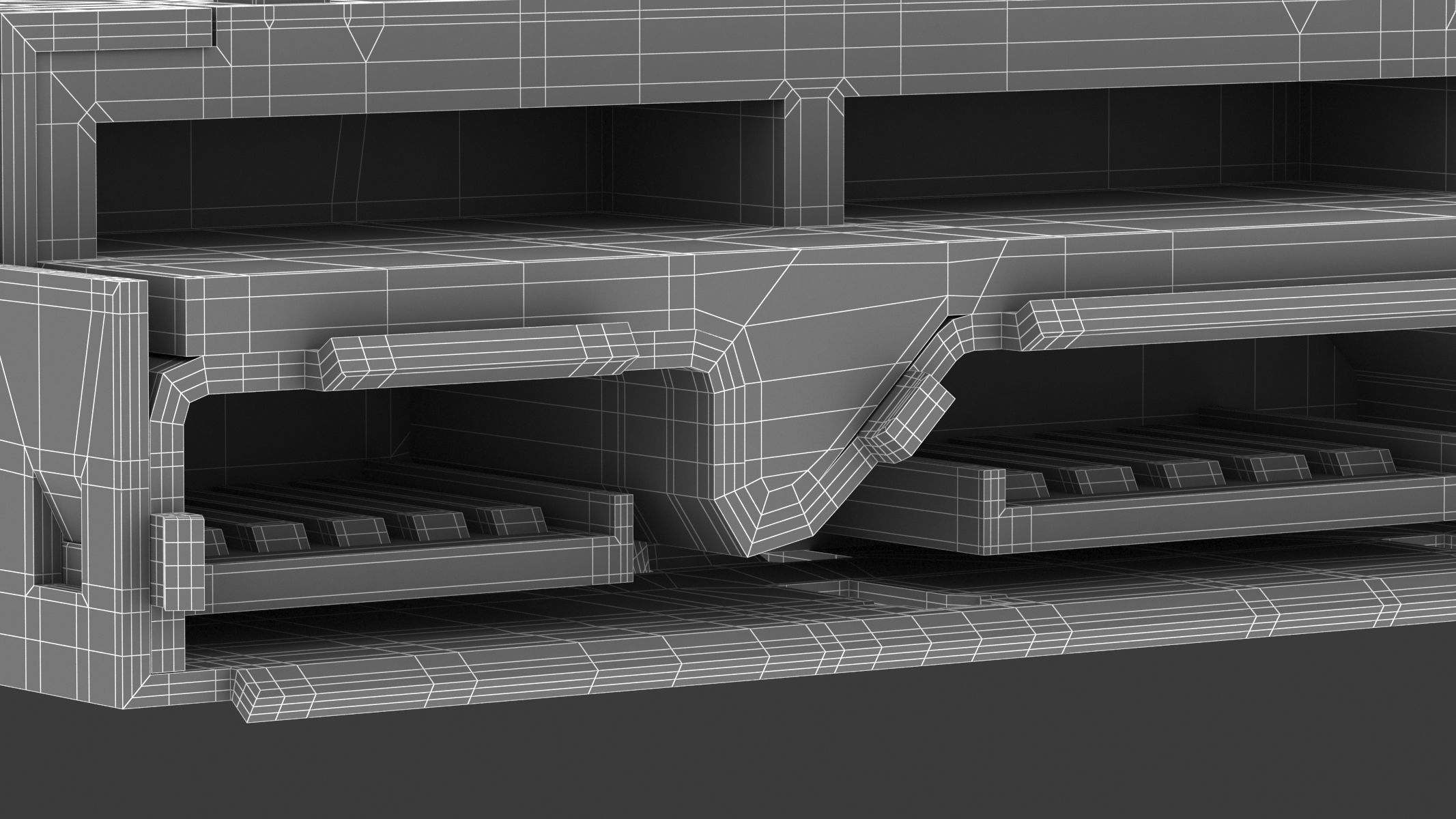 USB Micro B Female 3D model_9