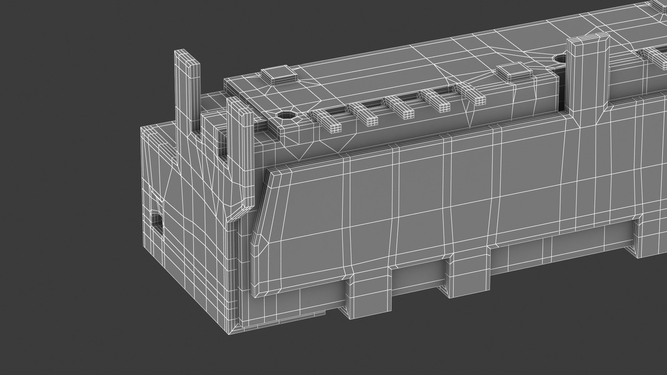 USB Micro B Female 3D model_7