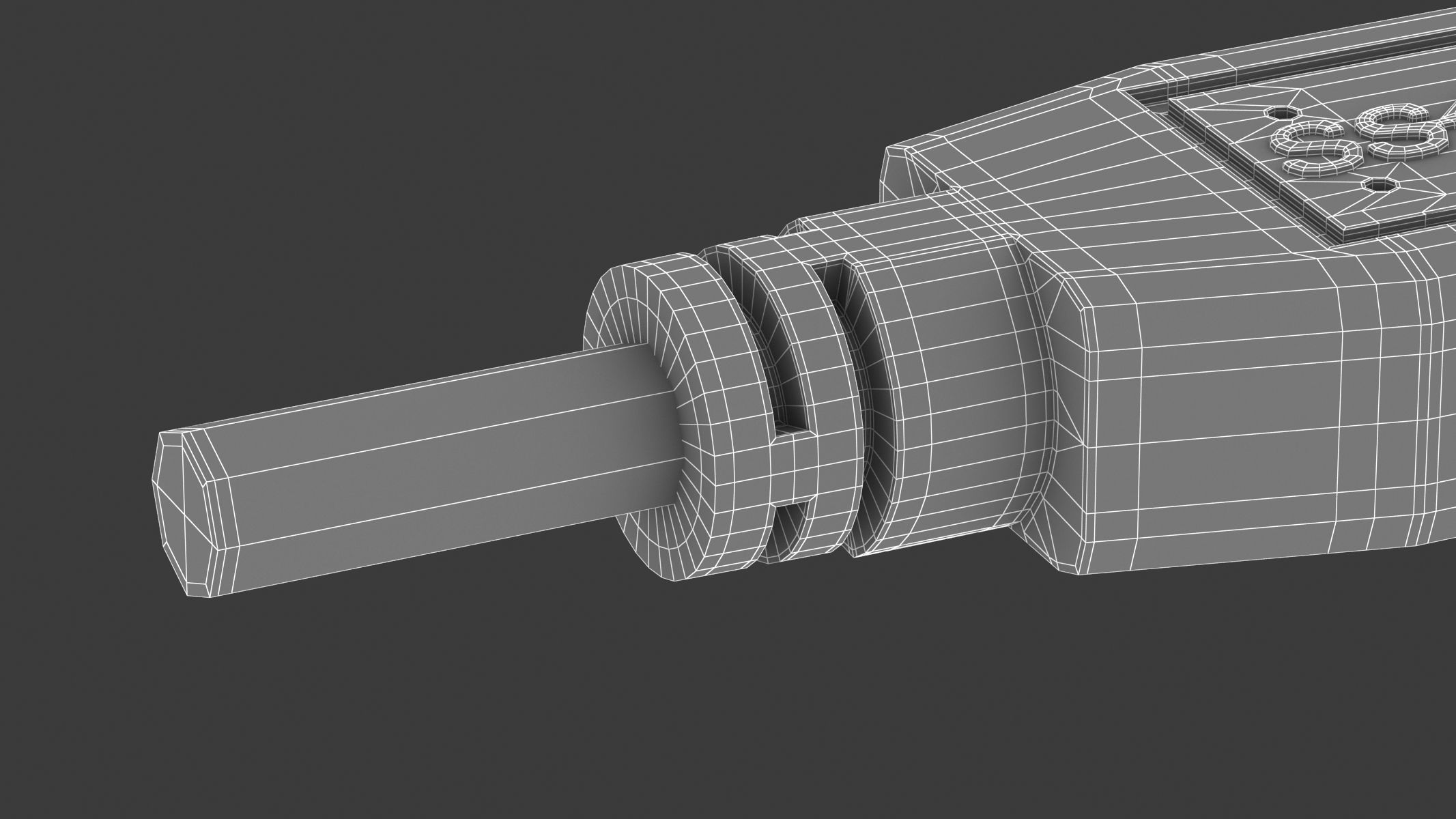 USB Micro B Male 3D model_8