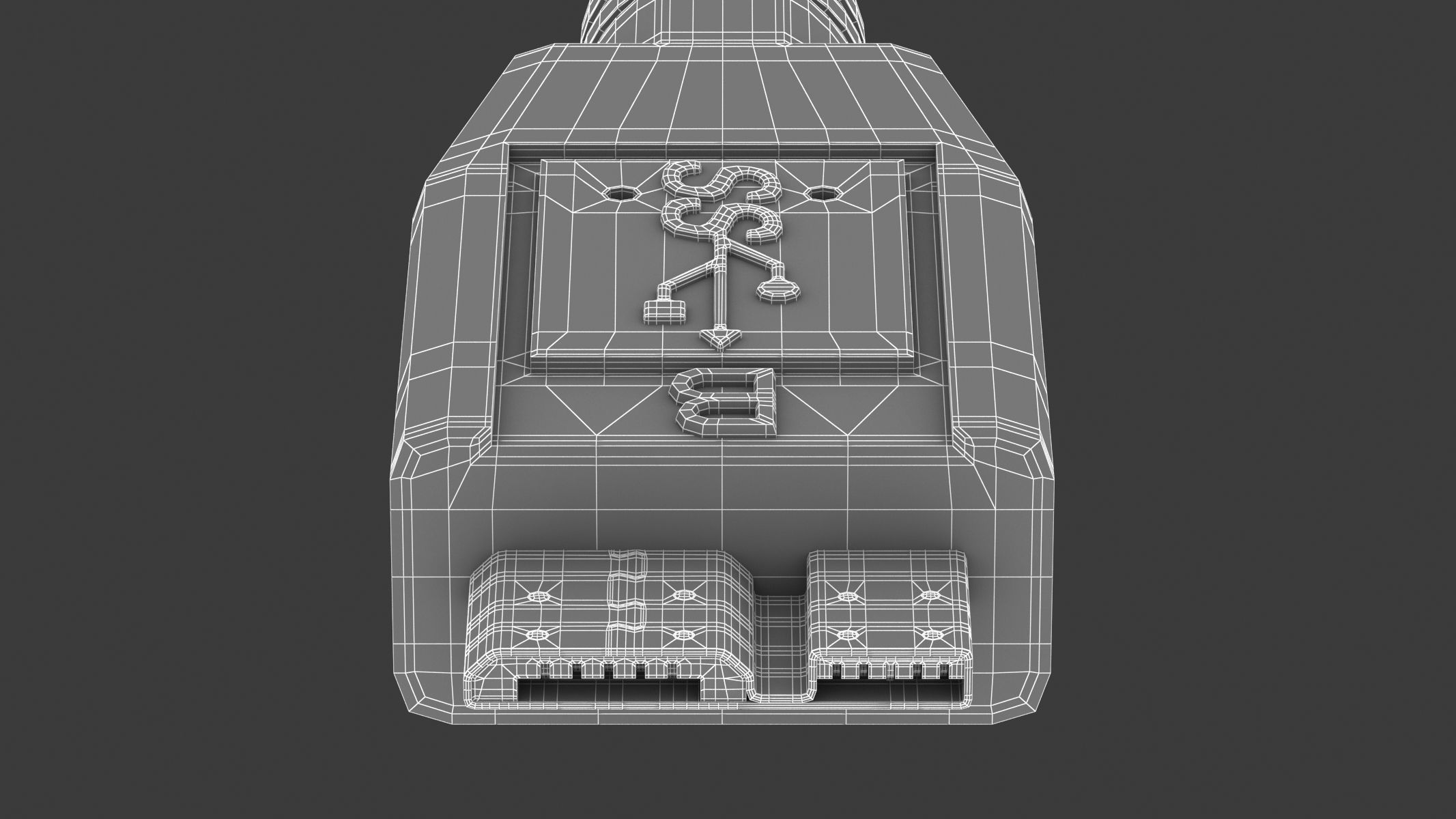 USB Micro B Male 3D model_9