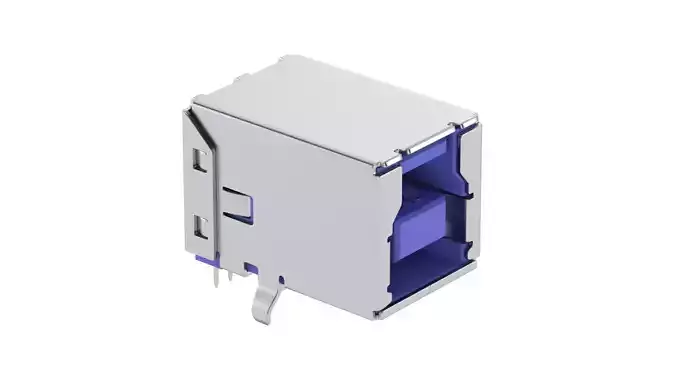 USB Type B Female Module 3D model