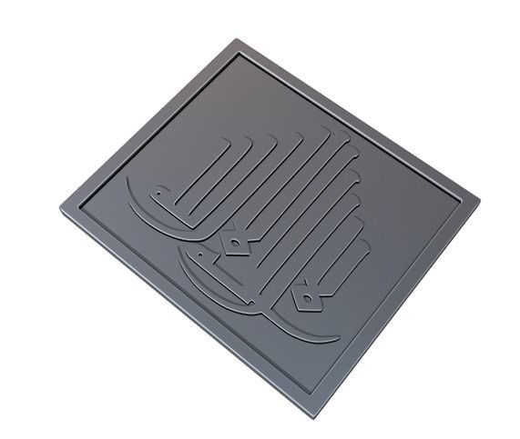 Kalima Tayibah Arabic Calligraphy  13 3D print model_3
