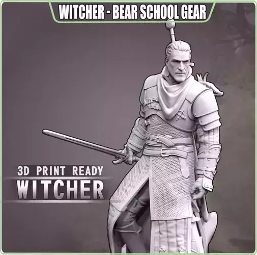 Witcher - Bear school 3D print model
