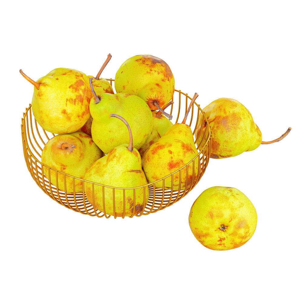 Pears in a Decorative Vase 3D model_1