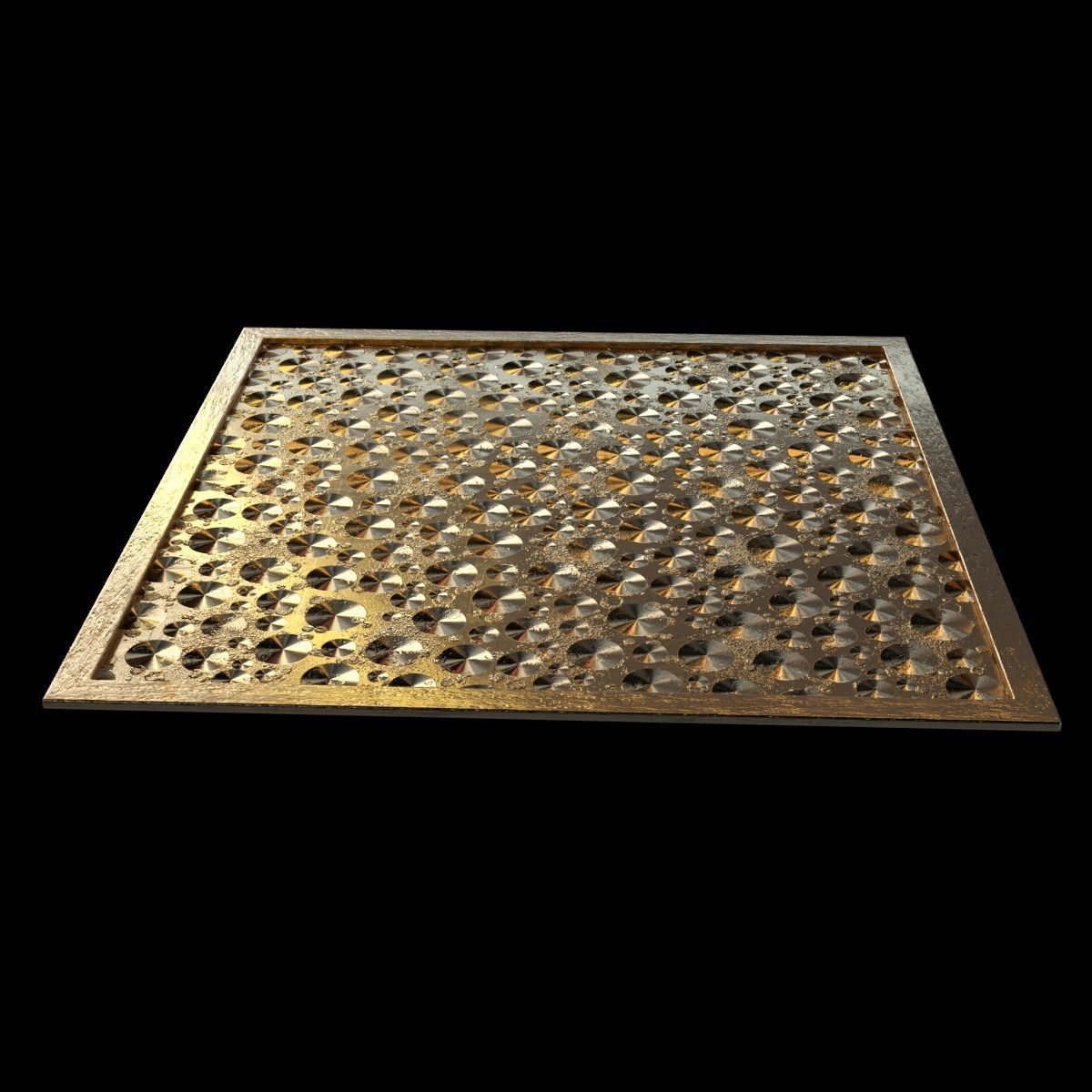 decorative panel v1 Low-poly 3D model_3