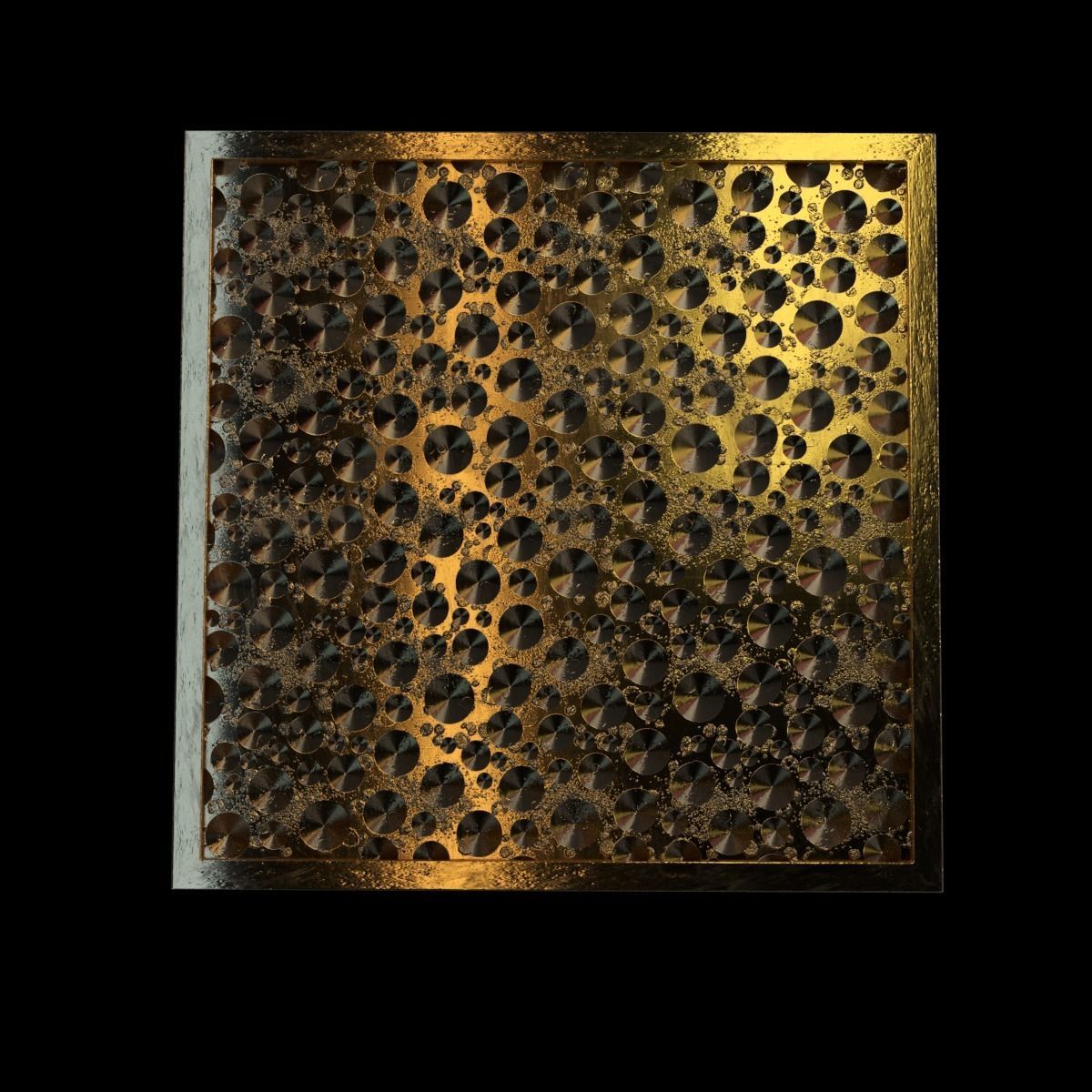 decorative panel v1 Low-poly 3D model_2