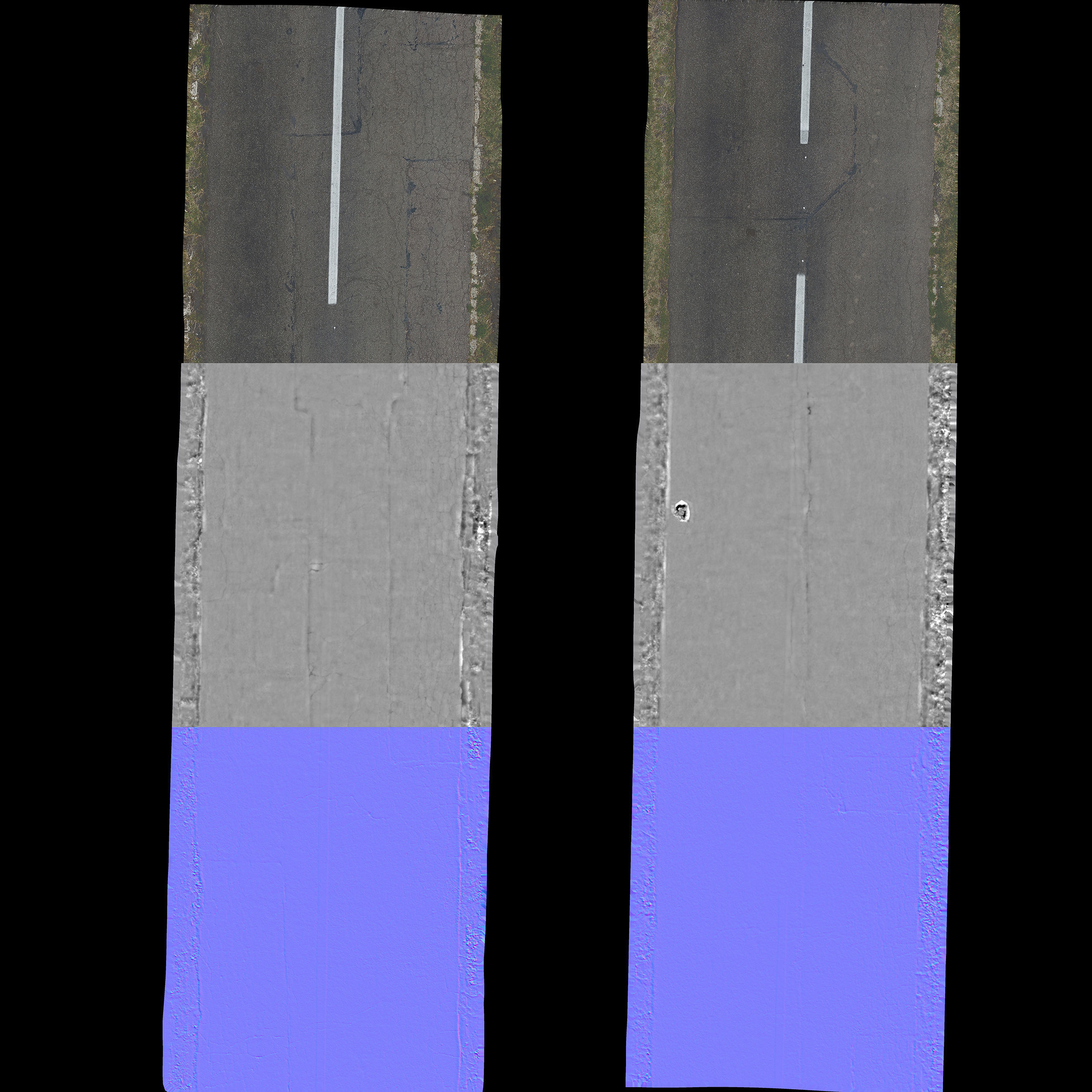 Asphalt Road 3D Scan Low-poly 3D model_18