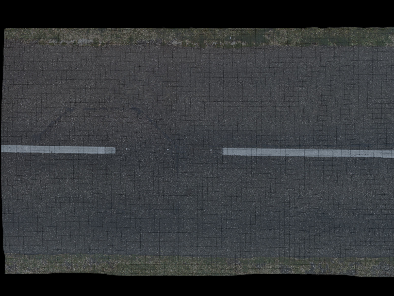 Asphalt Road 3D Scan Low-poly 3D model_15