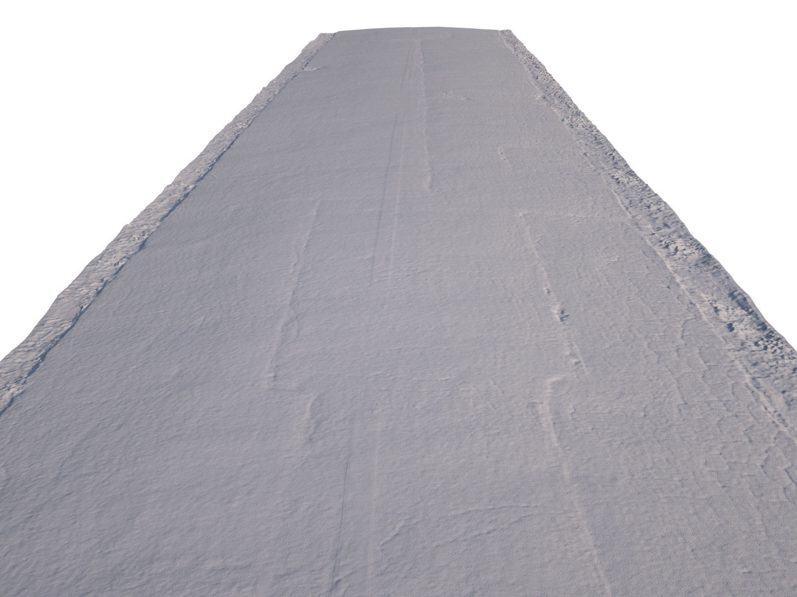 Asphalt Road 3D Scan Low-poly 3D model_1