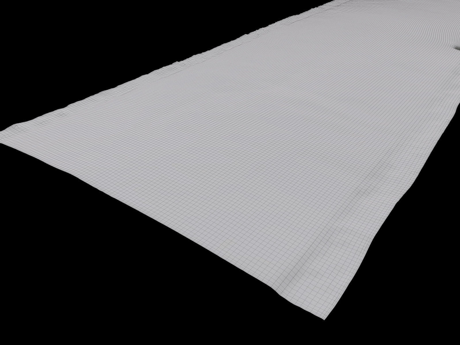 Asphalt Road 3D Scan Low-poly 3D model_11