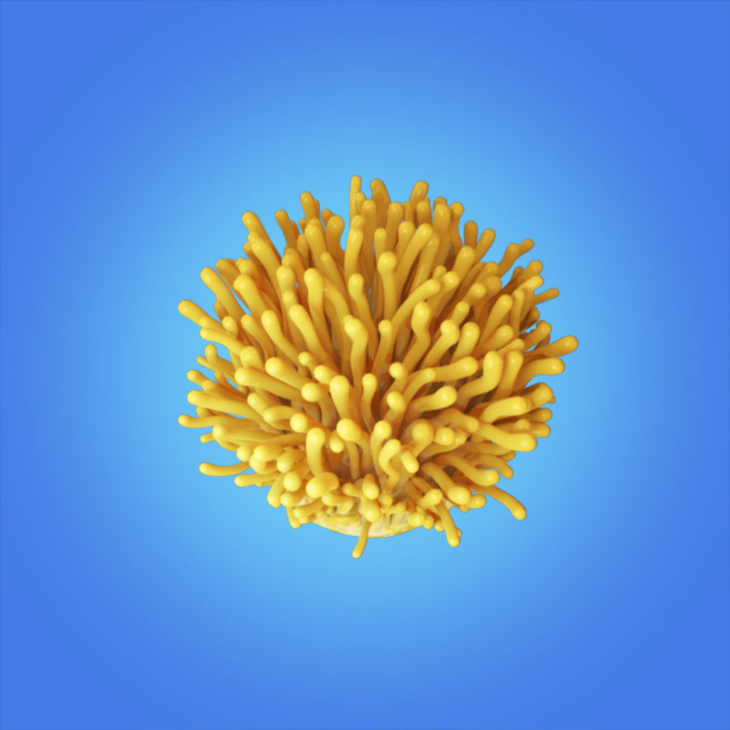Mycelium Cordyceps 3d model hight quality 3D model_6