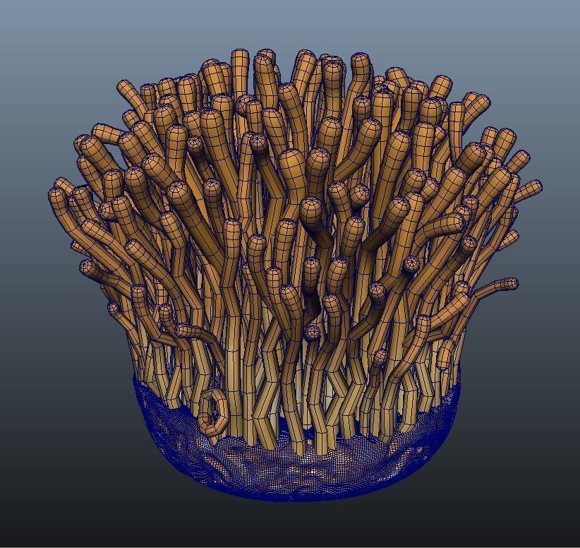 Mycelium Cordyceps 3d model hight quality 3D model_7