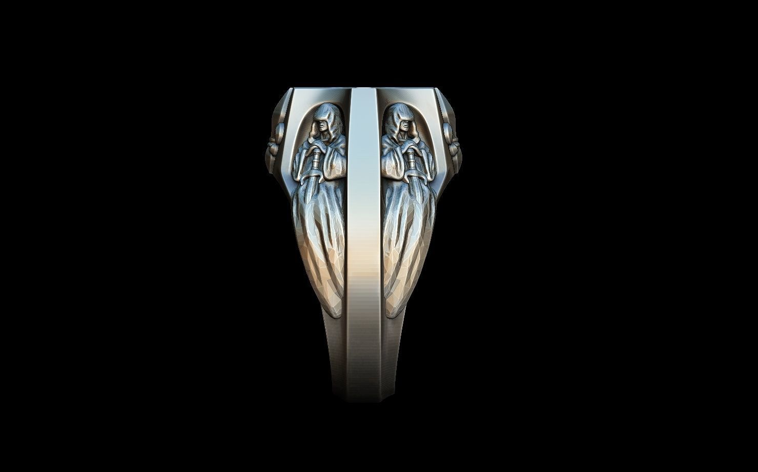 Tamplier ring 3D print model_6