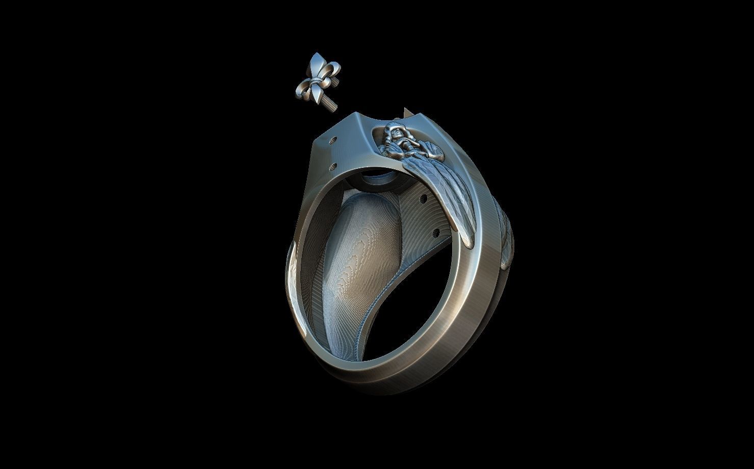 Tamplier ring 3D print model_8