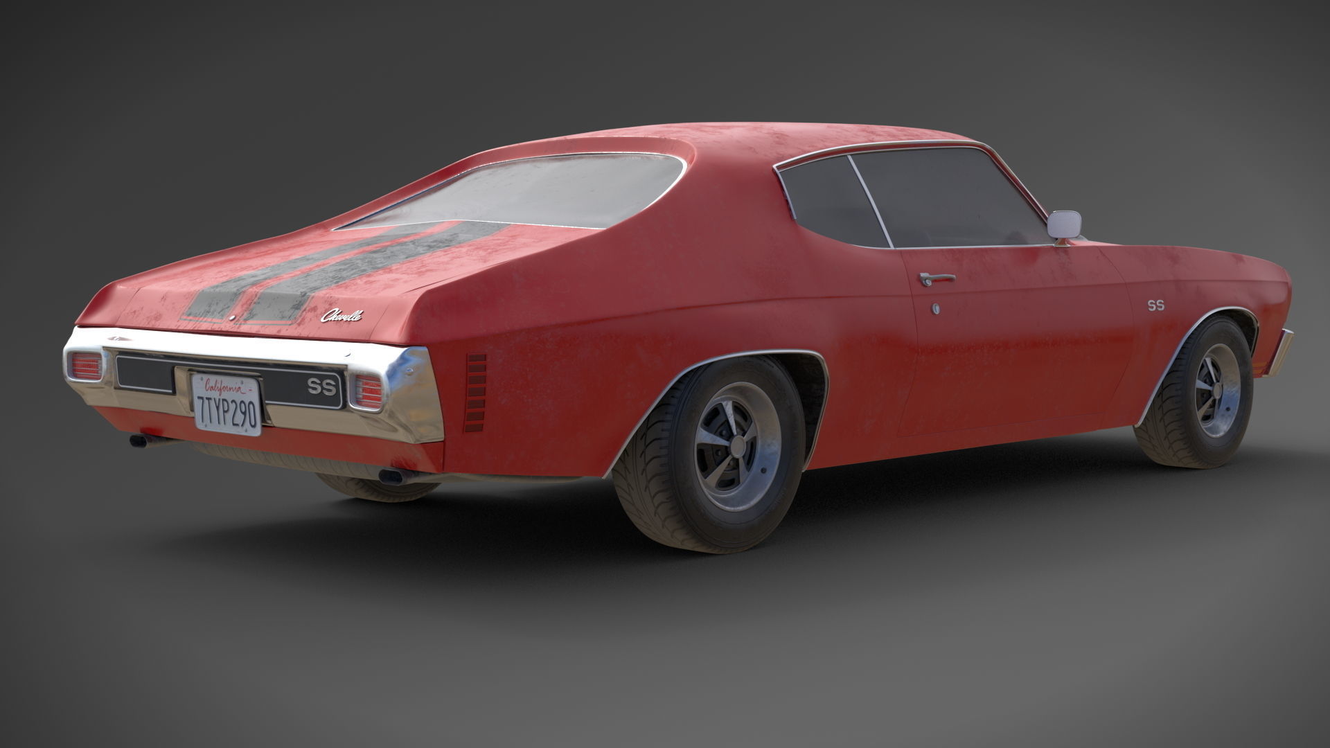 Chevrolet Chevelle SS 1970 3D model_8