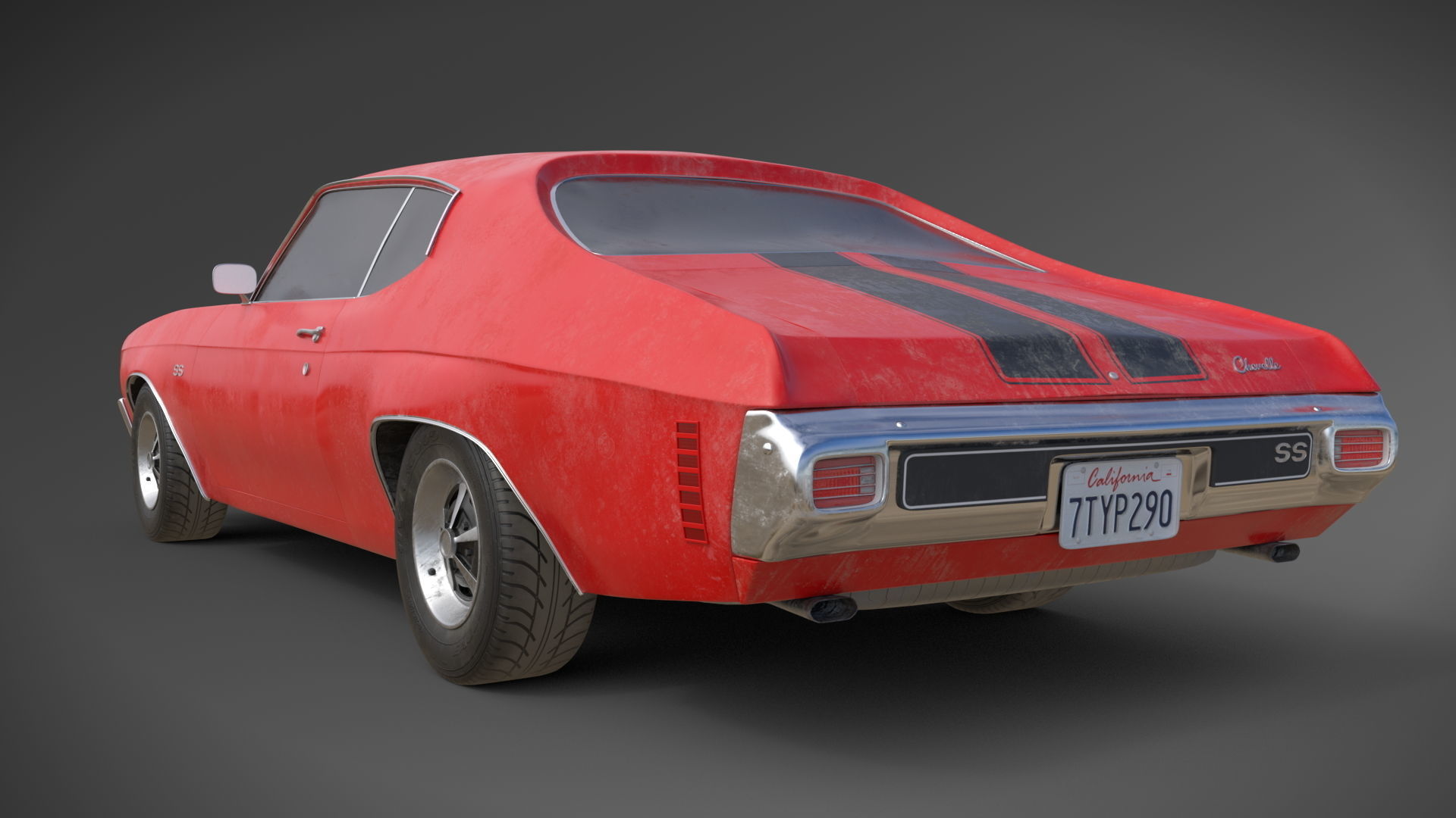 Chevrolet Chevelle SS 1970 3D model_7