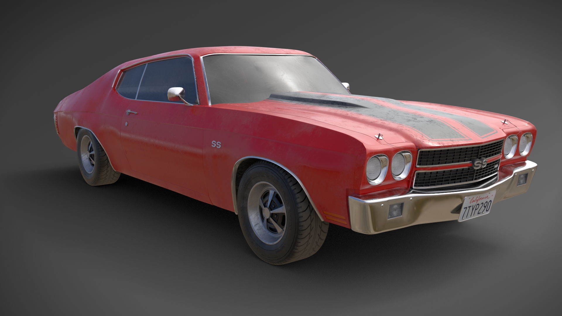 Chevrolet Chevelle SS 1970 3D model_4