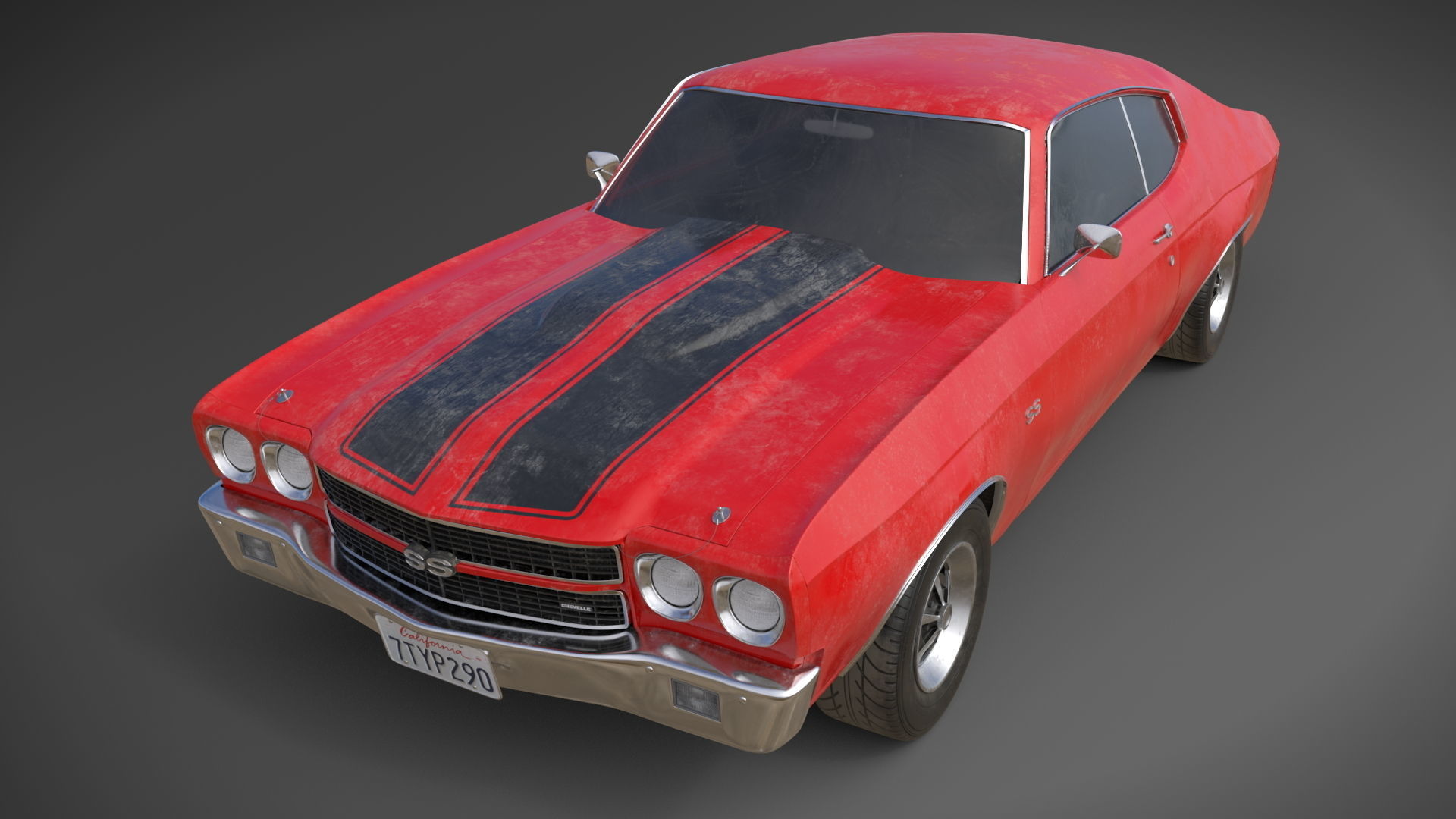 Chevrolet Chevelle SS 1970 3D model_5