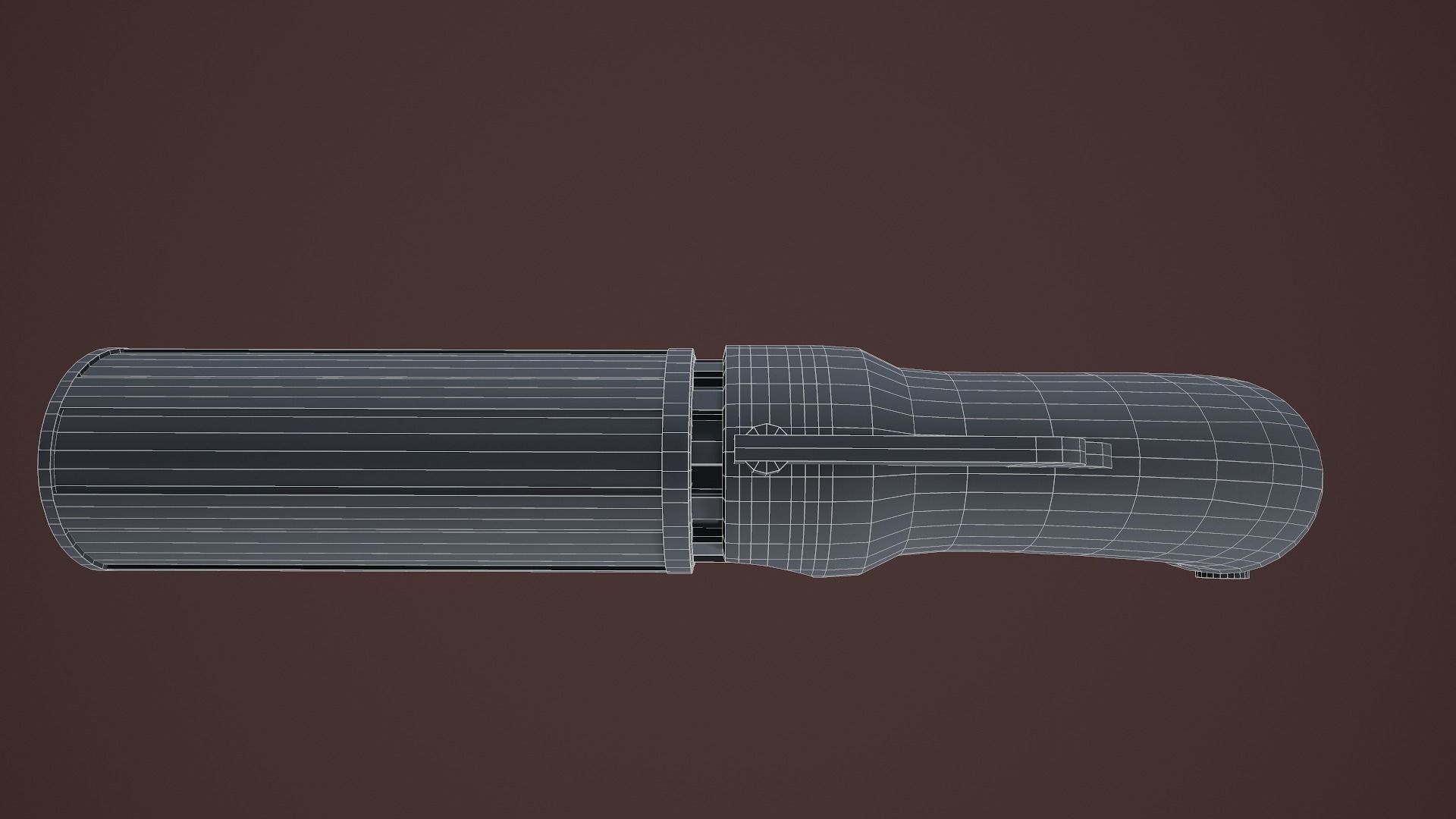 Allens and Turber Pepperbox Revolver Low-poly 3D model_20