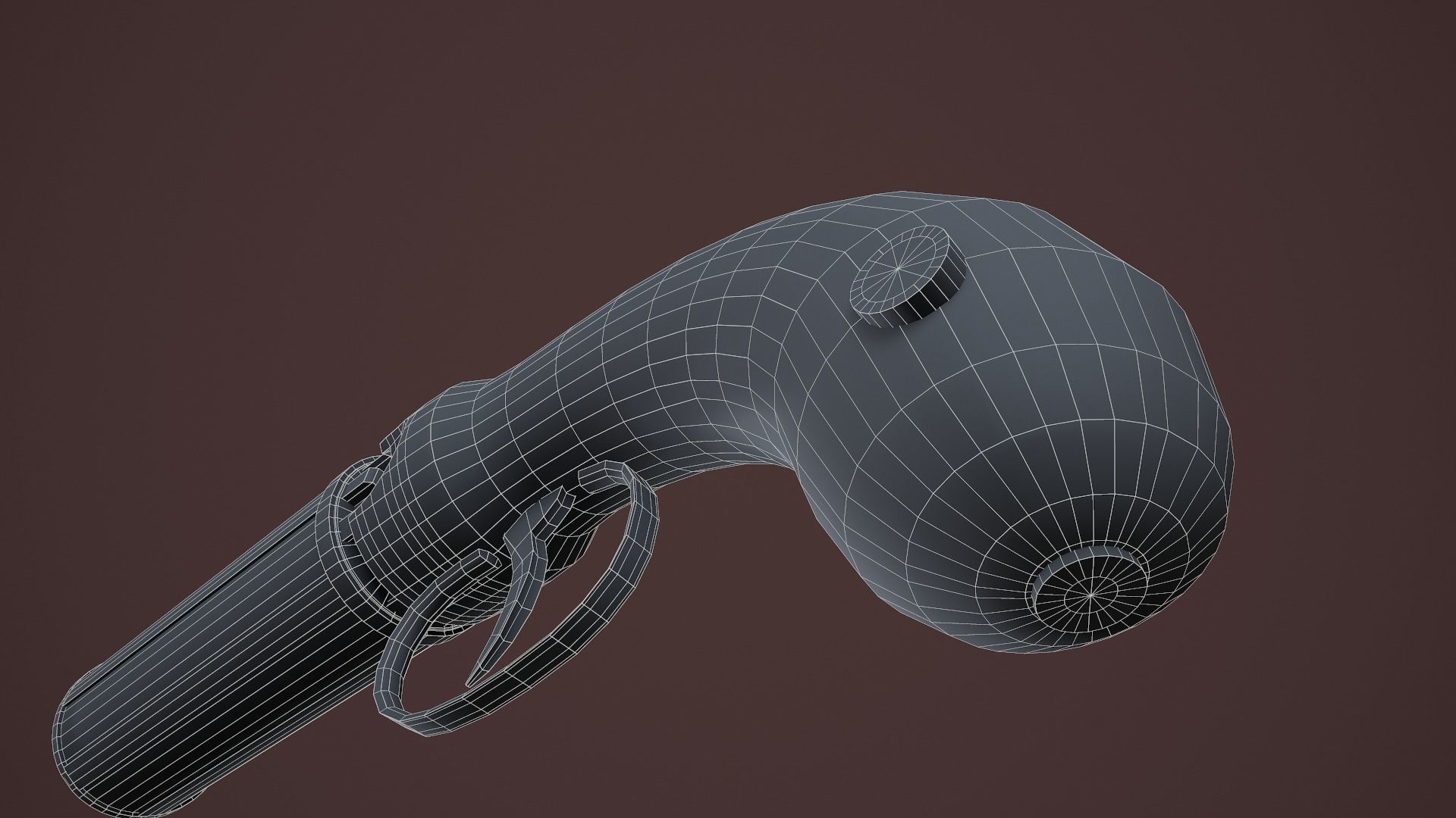 Allens and Turber Pepperbox Revolver Low-poly 3D model_19