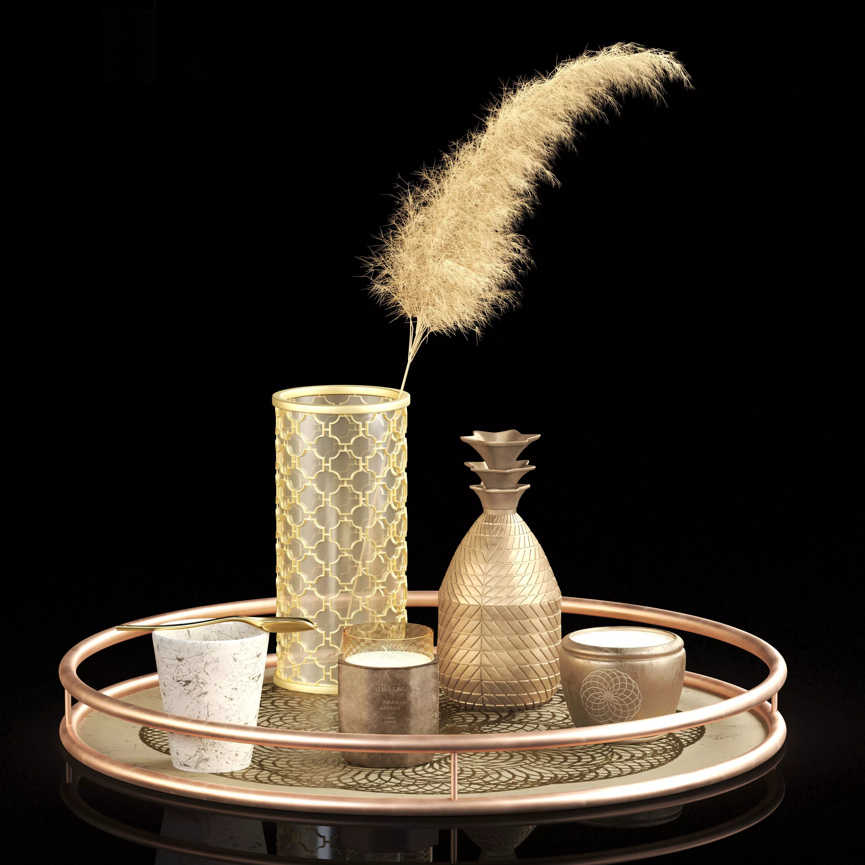 Decorative set-01 3D model