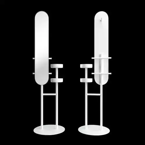 IKEA Lierskogen Valet Stand With Mirror 3D model