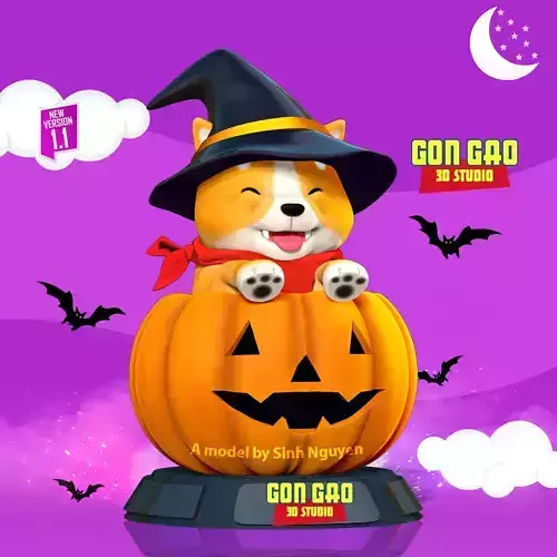 Shiba - Halloween season 3D print model