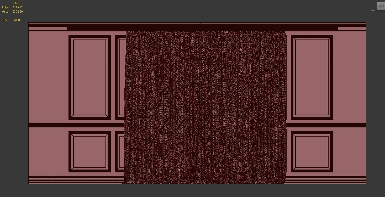 Curtain Set 146 3D model_5