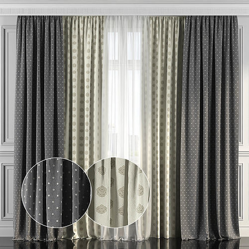 Curtain Set 148 3D model