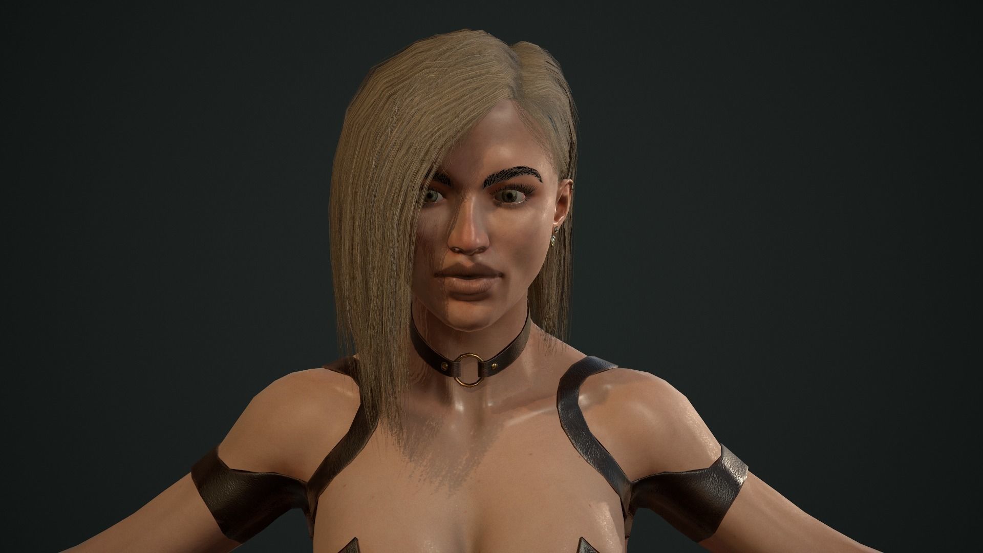 Thief-Girl- Game Ready Low-poly 3D model girl Low-poly 3D model_10