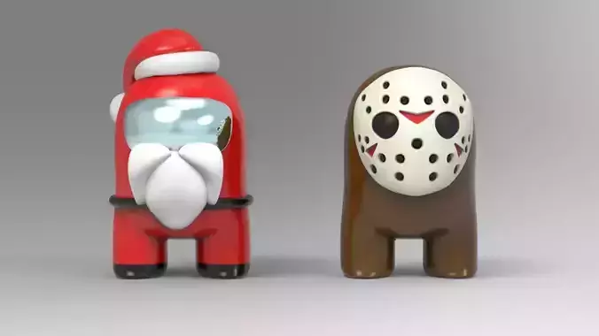 Who are Impostor Santa and Jason STL for 3D print model