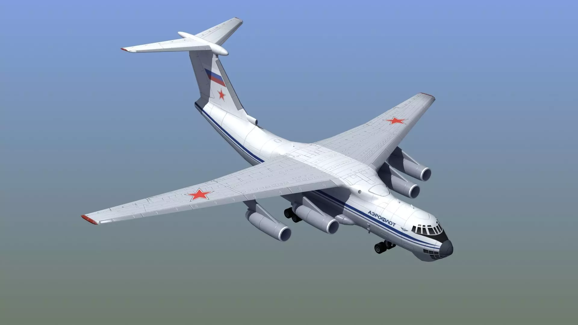 Il-76 Candid Aircraft 3D model