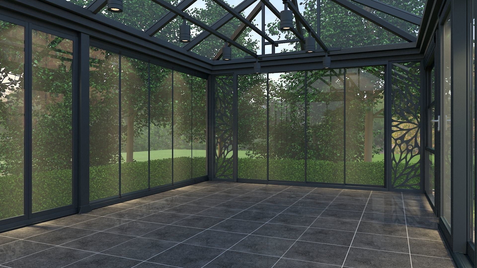 greenhouse conservatory 3D model_2