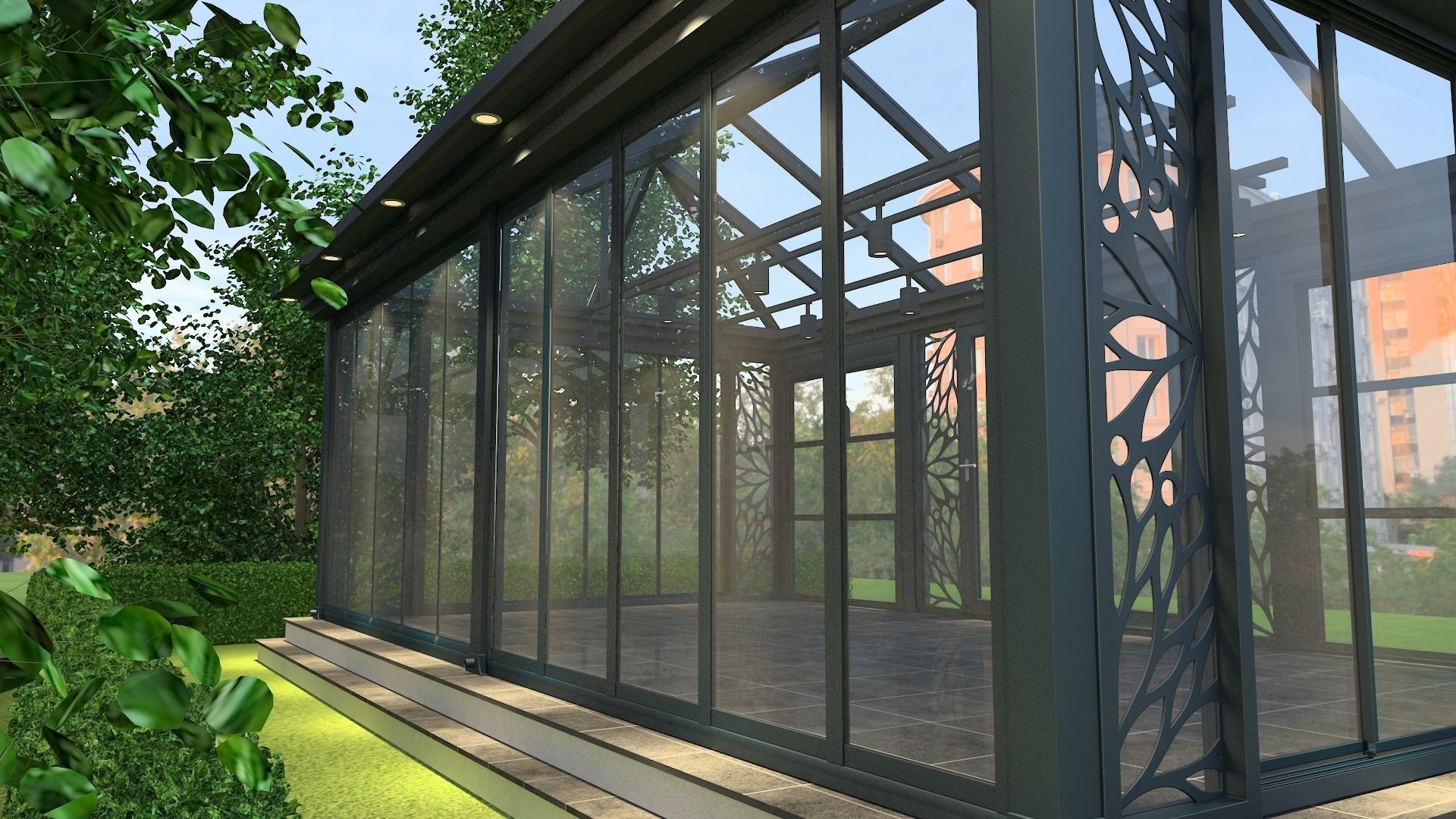 greenhouse conservatory 3D model_3