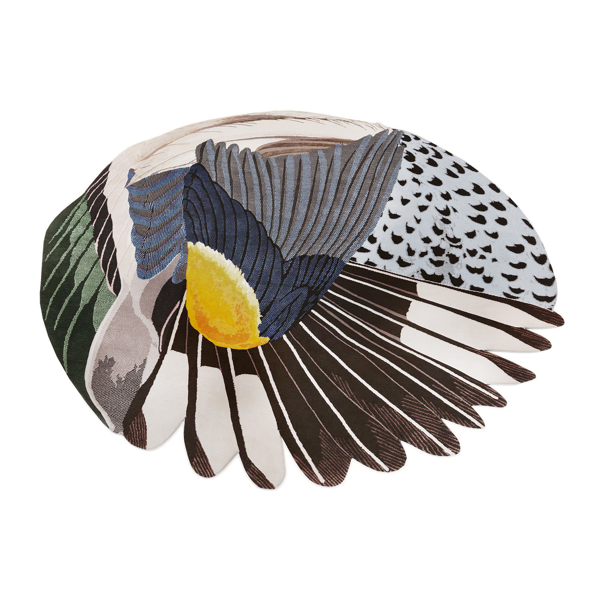 CC-Tapis Feathers and Round carpets 3D model_1
