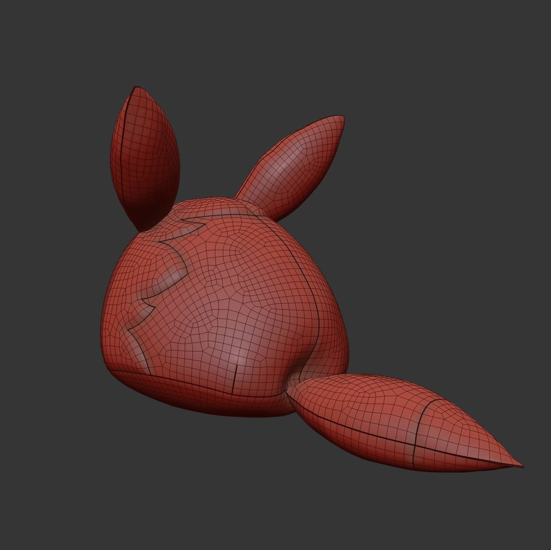 eevee pokemon kids 3D model_7