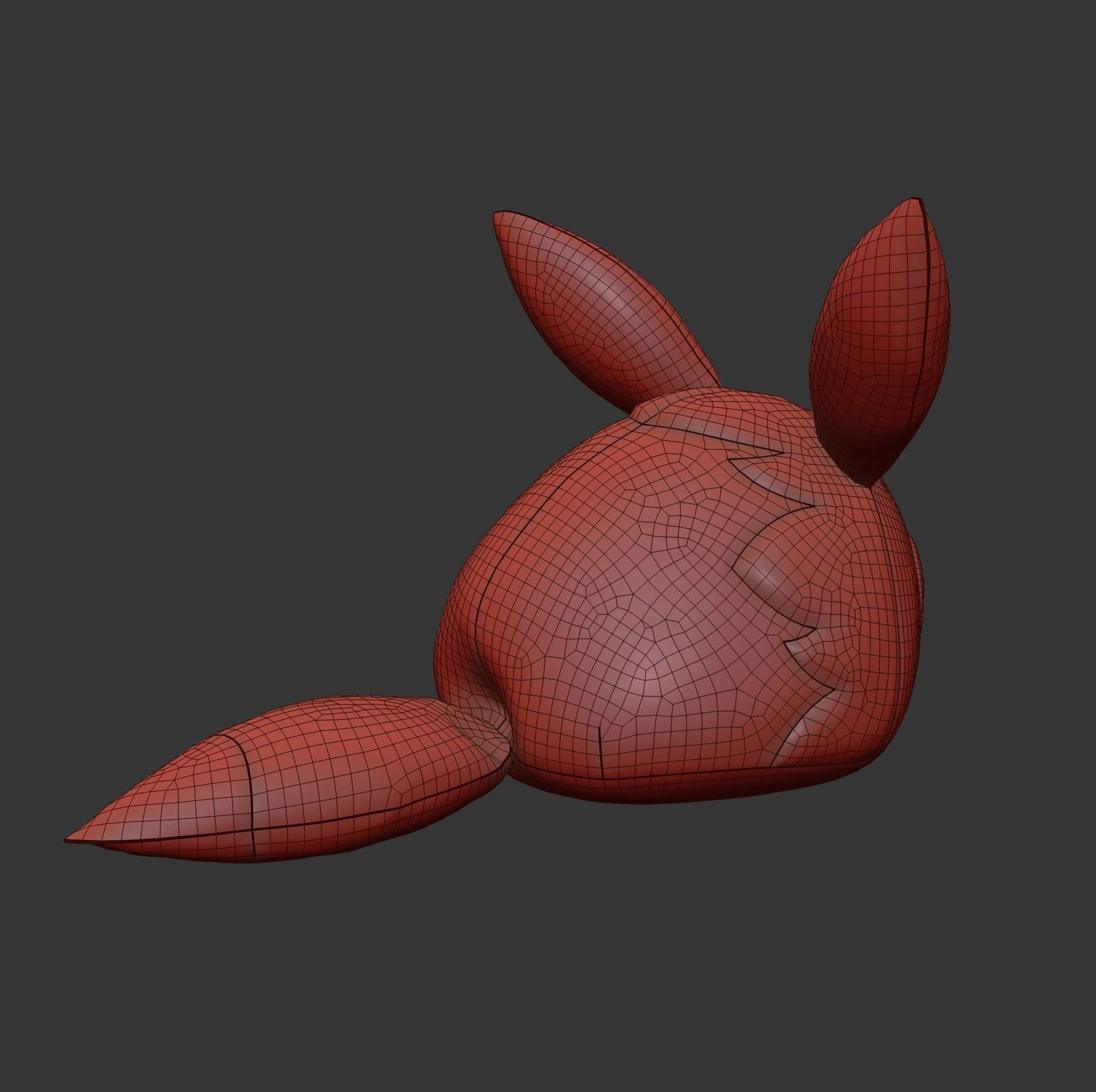 eevee pokemon kids 3D model_5