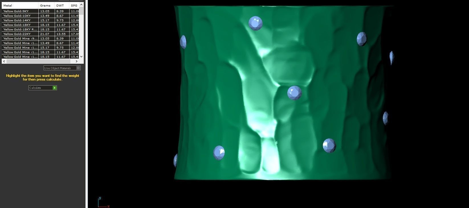 Hammer Texture Diamond Ring 3D print model_5