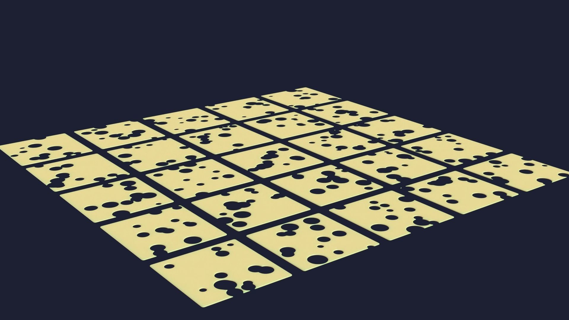 Swiss Cheese Asset Pack 3D model_2