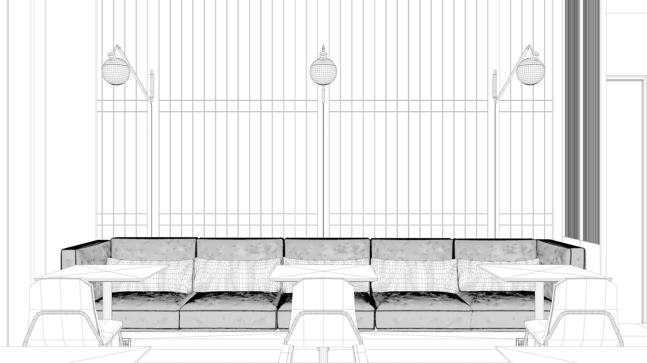 Cafe Interior NM 1 3D model_9