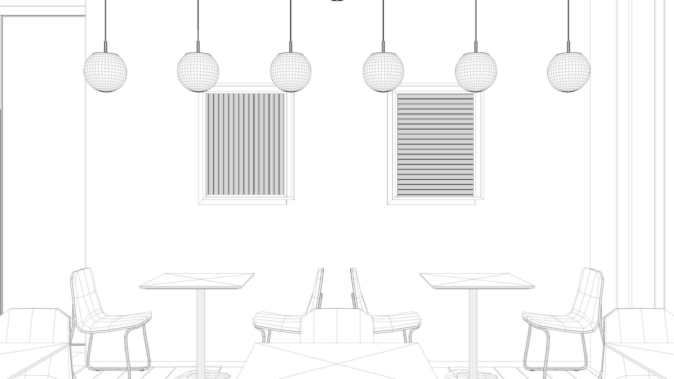 Cafe Interior NM 1 3D model_14