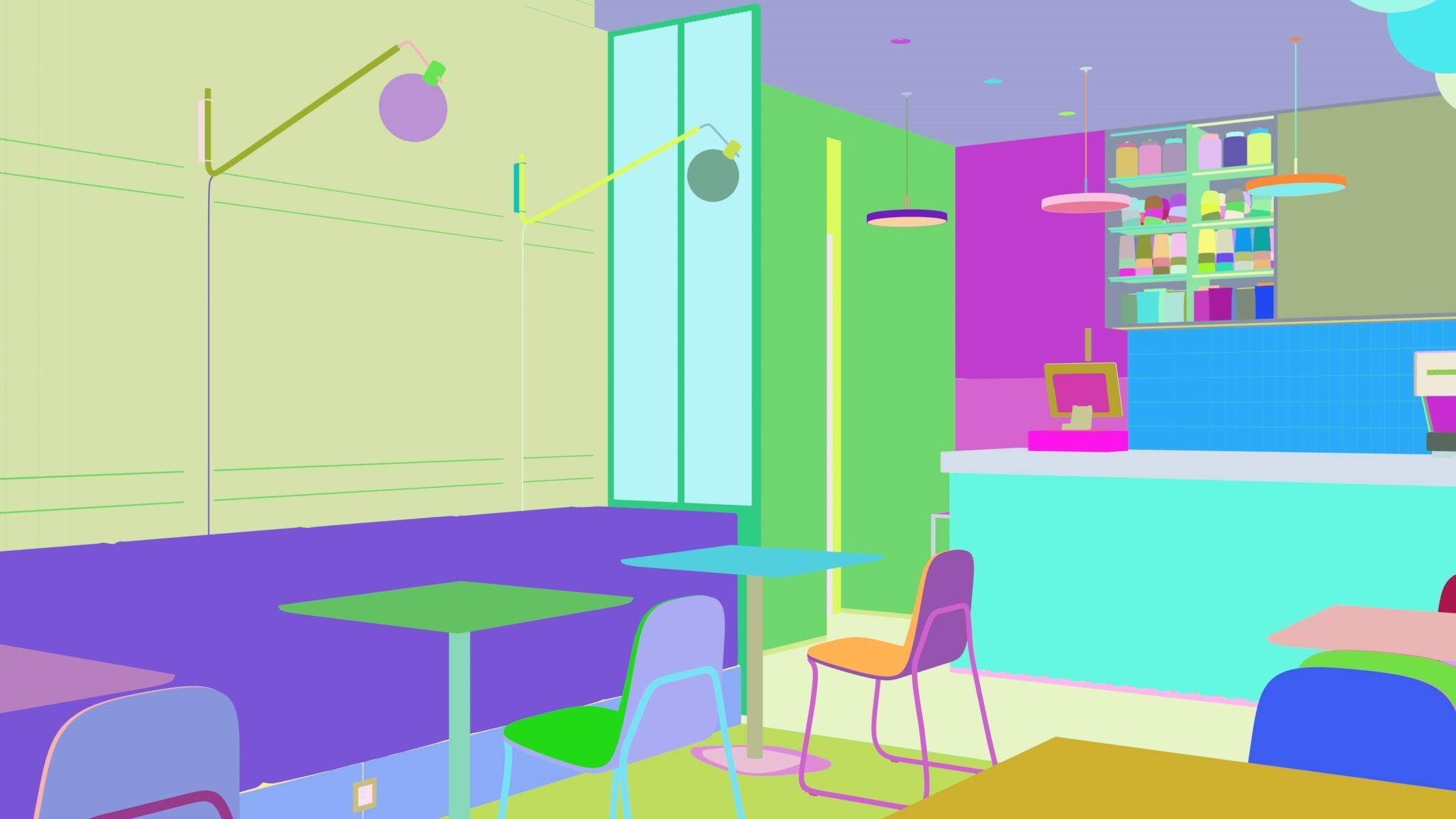 Cafe Interior NM 1 3D model_23