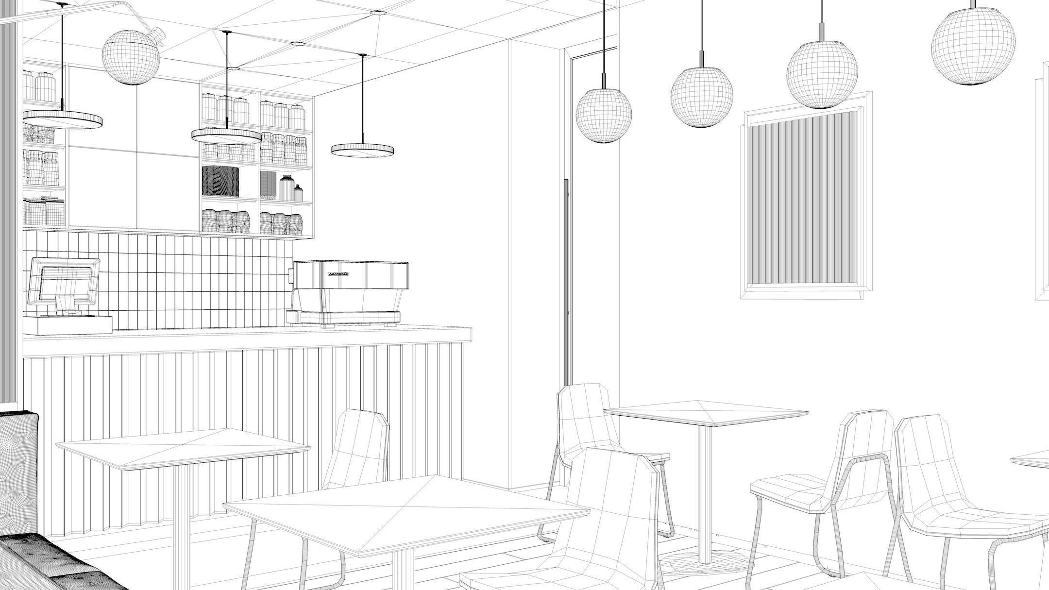 Cafe Interior NM 1 3D model_29